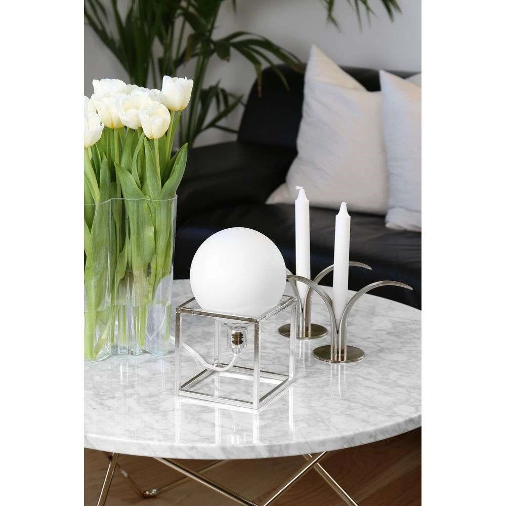 Cube Taffellamp Chrome - Globen Lighting - Koop Online - Afbeelding 2