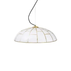 Ombrello Hanglamp White/Brass - Globen Lighting - Koop Online
