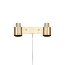 Clark 2 Wandlamp Brushed Brass - Globen Lighting - Koop Online