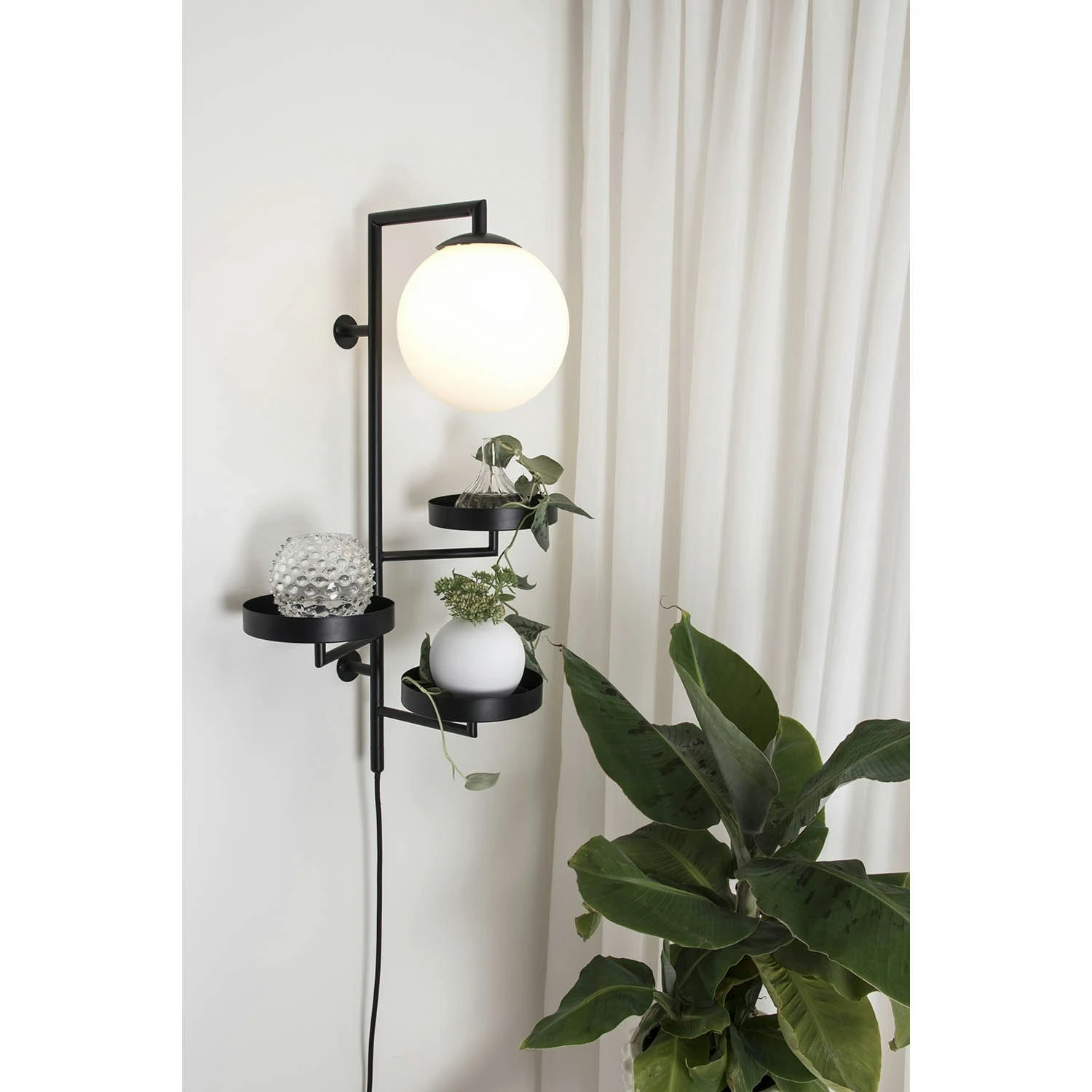 Globen Lighting Astoria Wandlamp, Zwart - Afbeelding 2