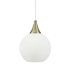 Globen Lighting Bowl Mini Pendant, White