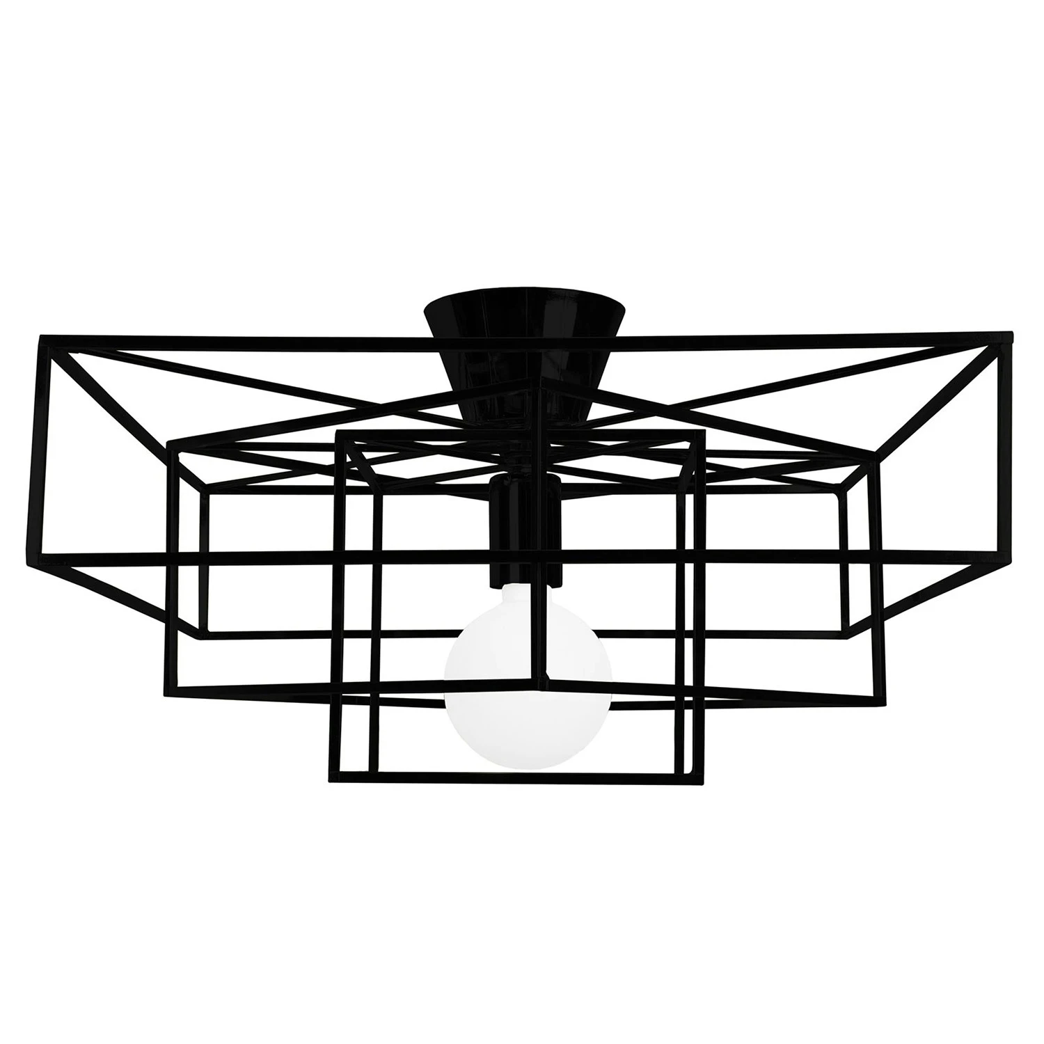 Globen Lighting Cube Ceiling, Matt Black