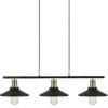 Globen Lighting Disc 3 Pendant, Black