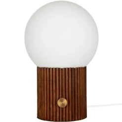 Globen Lighting Hubble Tafellamp 22 Cm, Walnoot
