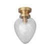 Globen Lighting June IP44 Plafond, Ground/Klar/Ant. Brass