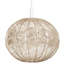Globen Lighting Missy Pendant, Nature/White