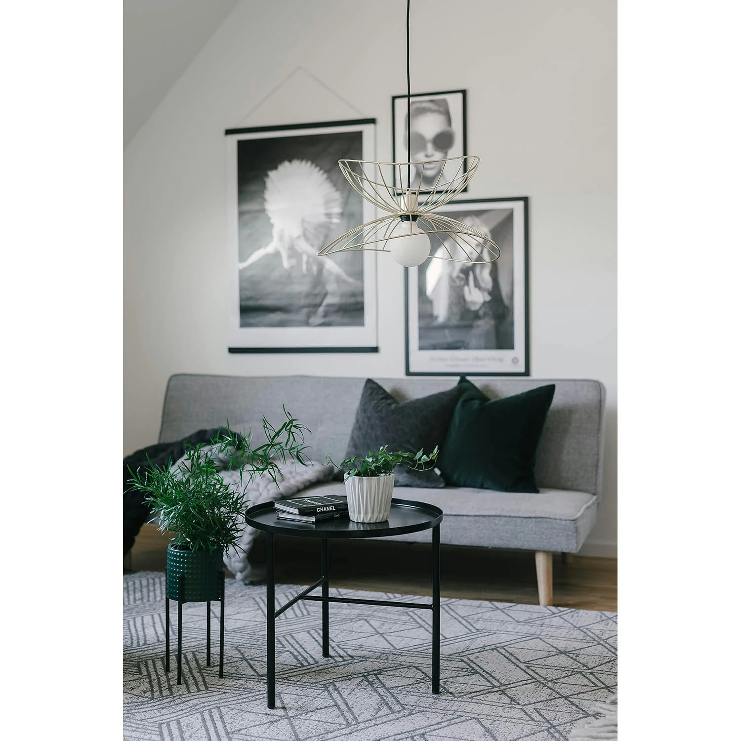 Globen Lighting Ray 45 Hanglamp, Geborsteld Messing - Afbeelding 4