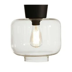 Globen Lighting Ritz Ceiling, Clear/Black