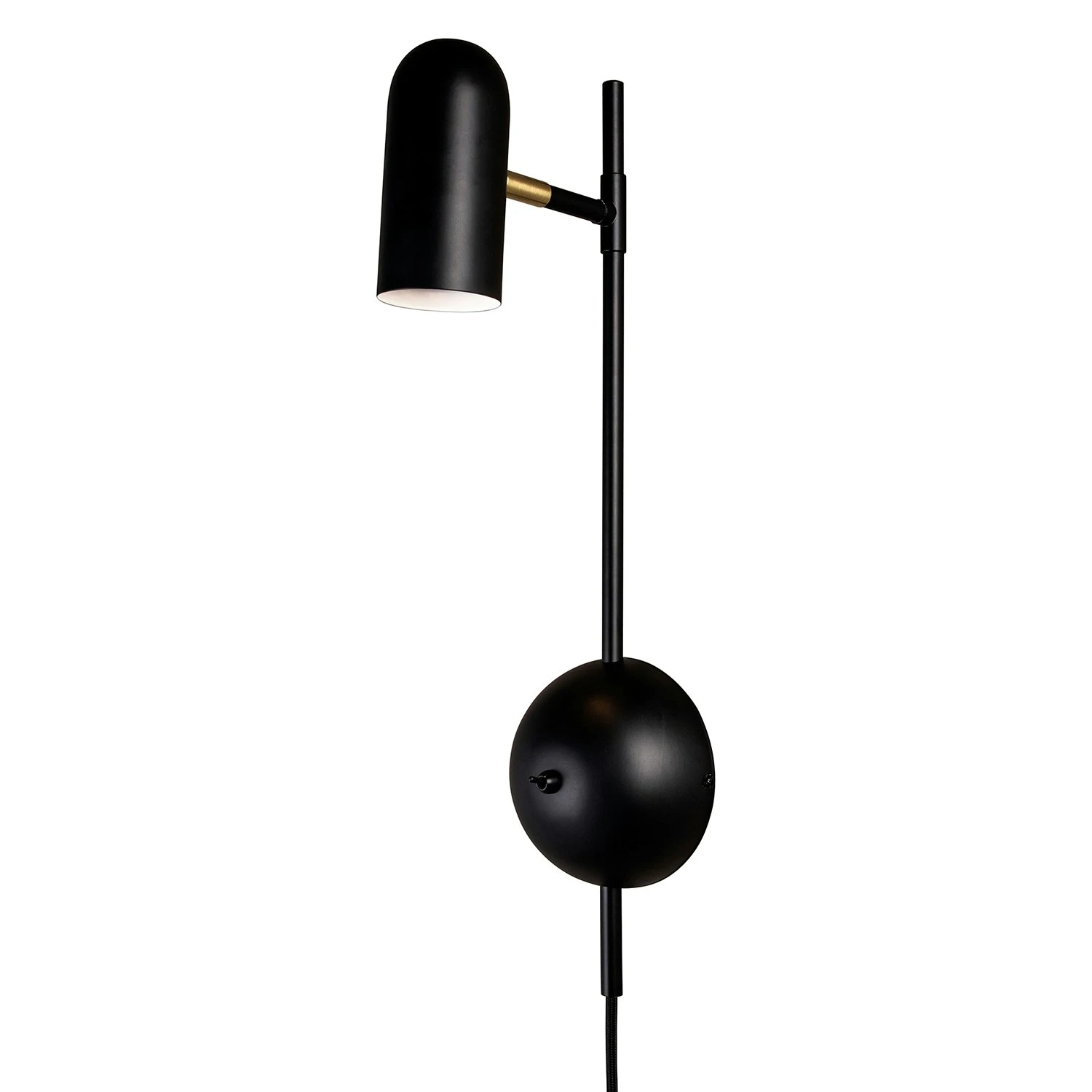 Globen Lighting Swan Wall Lamp, Black