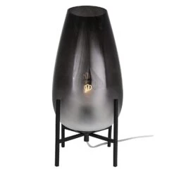 Globen Lighting Tulip Table Lamp, Smoke