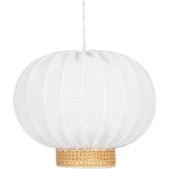 Globen Lighting Yokohama Hanglamp Wit / Natuur, 50 Cm